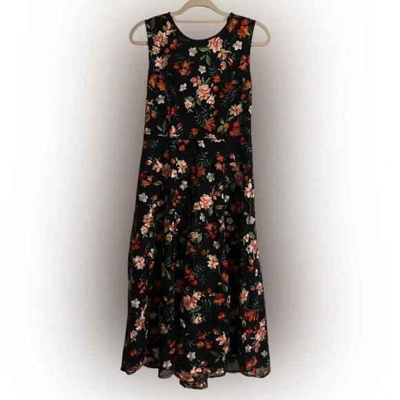 Hobbs London Rosella Embroidered Dress Size 6 $420 - Picture 5 of 12